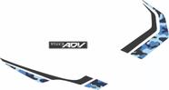 Adesivo Lateral Honda Xadv 2019 Á 2021 Camuflado Azul