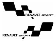 Adesivo Lateral Preto Tuning Renault Sport Sandero Wb578