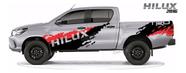 Adesivo Lateral TRD compatível Hilux 2016 Preto/Vermelho