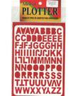 ADESIVO LETRAS N 2 A AO Z - na cor vermelho PLOTTER