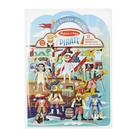 Adesivo Livro de atividades Melissa & Doug Pirates com 51 adesivos