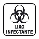 Adesivo Lixo Infectante 1 Unidade 12x12cm