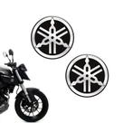 Adesivo Logo Yamaha 45mm Cromado Resinado Adesivo Logo Yamaha 45mm Cromado Resinado