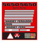 Adesivo Massey Ferguson 5650 Turbo Colheitadeira Kit Mk