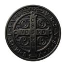 Adesivo Medalha de São Bento Prata 10 cm