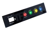 Adesivo membrana 4 botoes black + temp. netter