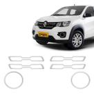 Adesivo Moldura Kwid 2018 Até 2022 Aplique da Grade/Farol