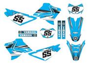 Adesivo Moto Cross Trilha Yamaha Xtz 125 Azul Bebe Lm309