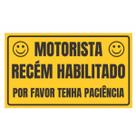Adesivo Motorista Recém Habilitado 24cm
