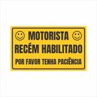 Adesivo Motorista Recém Habilitado Smile Adesivo Motorista Recém Habilitado Smile