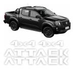 Adesivo Nissan Frontier Attack 4x4 2023 Original Branco
