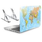 Adesivo Notebook 15,6" Mapa Mundi Atlas e Suporte