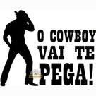Adesivo O Cowboy Vai Te Pegar SV2006 - Preto