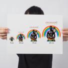 Adesivo Orixá Oxumarê DTF UV Envernizado ProvaD'água Sticker