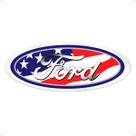Adesivo Oval Grade Compatível C/ F-250 EUA Emblema Resinado