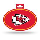 Adesivo oval Rico Industries Kansas City Chiefs 8,89 x 12,7 cm