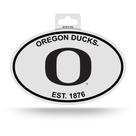 Adesivo Oval Rico Industries NCAA Oregon Ducks Preto e Branco