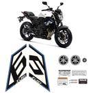 Adesivo P/ Moto Xj6 2015 Faixa Azul Tanque Emblemas Genérico