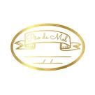 Adesivo "Pão de Mel com Validade" - Ref.2017 - Hot Stamping - Dourado - 100 unidades - Stickr - Rizzo