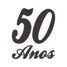 Adesivo para Balão 50 Anos - Preto