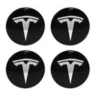 Adesivo para calota Knomix 56 mm à prova dágua para Tesla