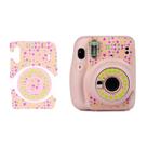 Adesivo para Câmera Instax Mini 11 Estrelas Fundo Rosa