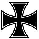 Adesivo para carro e moto cruz de malta decoração 8cm