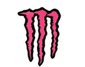 Adesivo para chapéu Monster Rosa