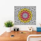 Adesivo para Colorir Mandala Tribal