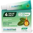Adesivo para dentadura DENTTACH Fresh Mint com óleo de oliva 68 g Adesivo para dentadura DENTTACH Fresh Mint com óleo de oliva 68 g