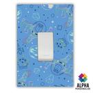 Adesivo para Interruptor de Luz Toy Story Tomada Azul Espelho Adesivo para Interruptor de Luz Toy Story Tomada Azul Espelho