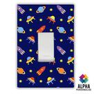 Adesivo para Interruptor Tomada Astronauta Espaço Decoração