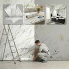 Adesivo Para Parede Revestimento Impermeável 5mx40cm Branco