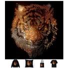 Adesivo para passar a ferro com strass Tiger Head 30x35cm Bling