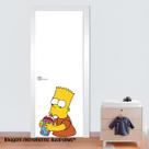 Adesivo para porta Bart Simpson Mod01