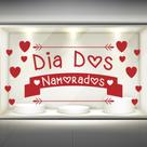 Adesivo Para Vitrine Dia Dos Namorados