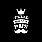 Adesivo Para Vitrine Feliz Dia Dos Pais Coroa Mustache P