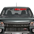 Adesivo Parabrisa 4x4 Off Road Trilha Troller Hillux Jeep