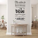 Adesivo Parede Frase Biblica 1 Corintios Lettering Versículo