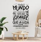 Adesivo Parede Frases Motivacionais Lettering Todo mundo