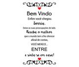 Adesivo Parede Frases Seja Bem Vindo Sorria Salão De Beleza