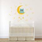 Adesivo Parede Infantil para Quarto Coruja na Lua Adesivo Parede Infantil para Quarto Coruja na Lua