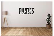 Adesivo Parede Pilates 115cm Decorativo Studio PRETO