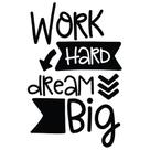 Adesivo Parede Quarto Frase Work Hard Adesivo Parede Quarto Frase Work Hard