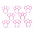 Adesivo Pegada de Coelho Rosa c/3 Folhas 25x35cm