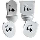 Adesivo pena e passsaros vaso sanitário privada caixa acoplada descarga azulejo box vidro superficie