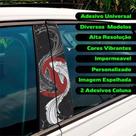 Adesivo Personalizado Para Coluna Porta Carro Decorativo 052