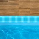Adesivo Piscina Borda degrade pastilha 100cmx10cm 1und