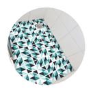 Adesivo piso box banheiro arte azul turquesa antiderrapante - 1,20 x 0,80 metros