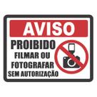 Adesivo Placa Aviso Proibido Filmar Ou Fotografar - 20x15cm Adesivo Placa Aviso Proibido Filmar Ou Fotografar - 20x15cm